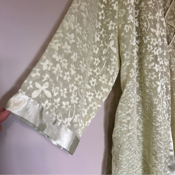 Vintage La Senza Lingerie Belted Robe and Slip dress set Sz L/XL - Picture 7 of 12